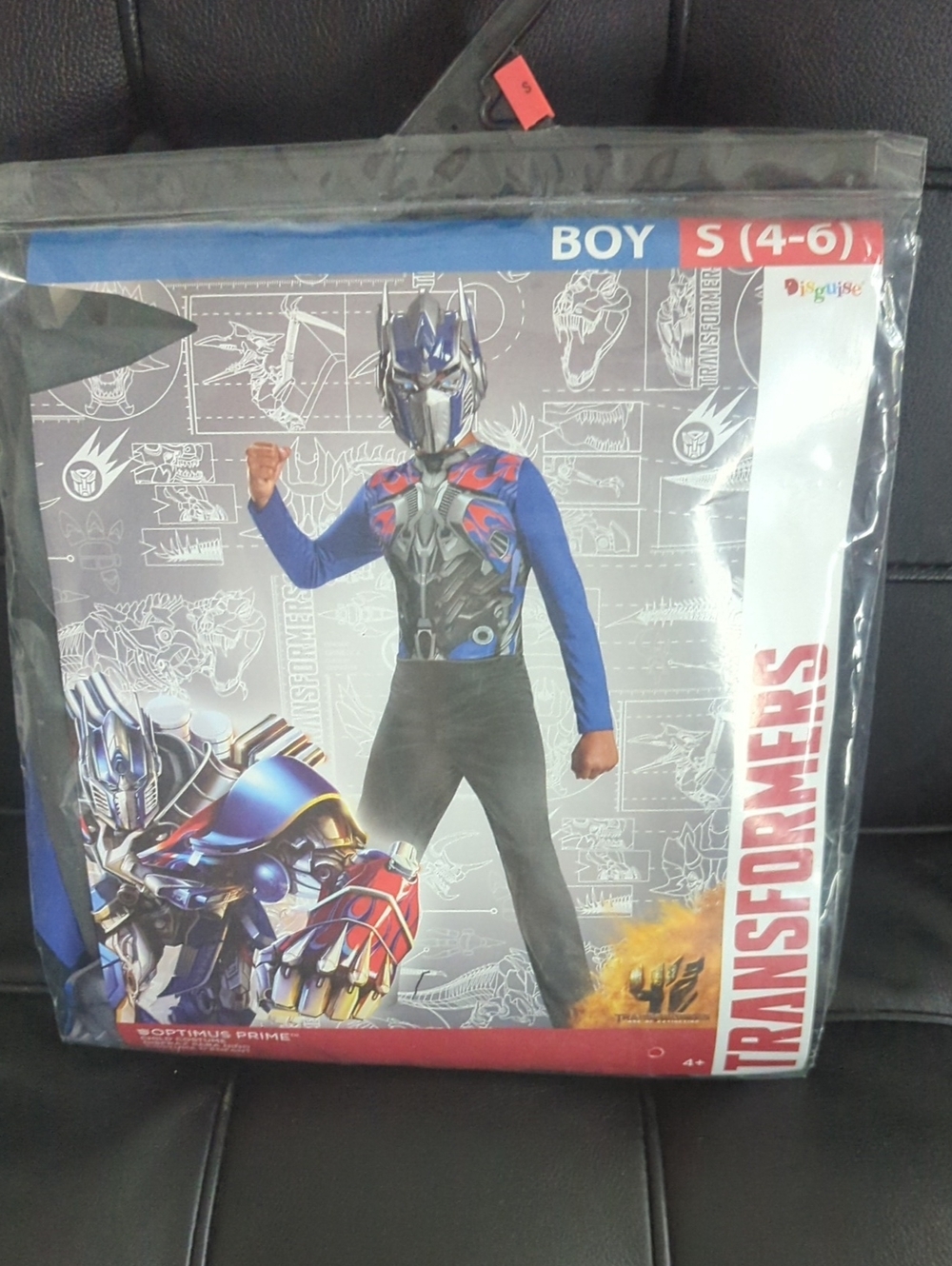 Disguise Boys Optimus Prime Costume - Blue, Red, Black Size 4-6 New